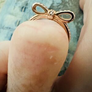 pandora Rose Gold Bow Ring size 48. 4.5